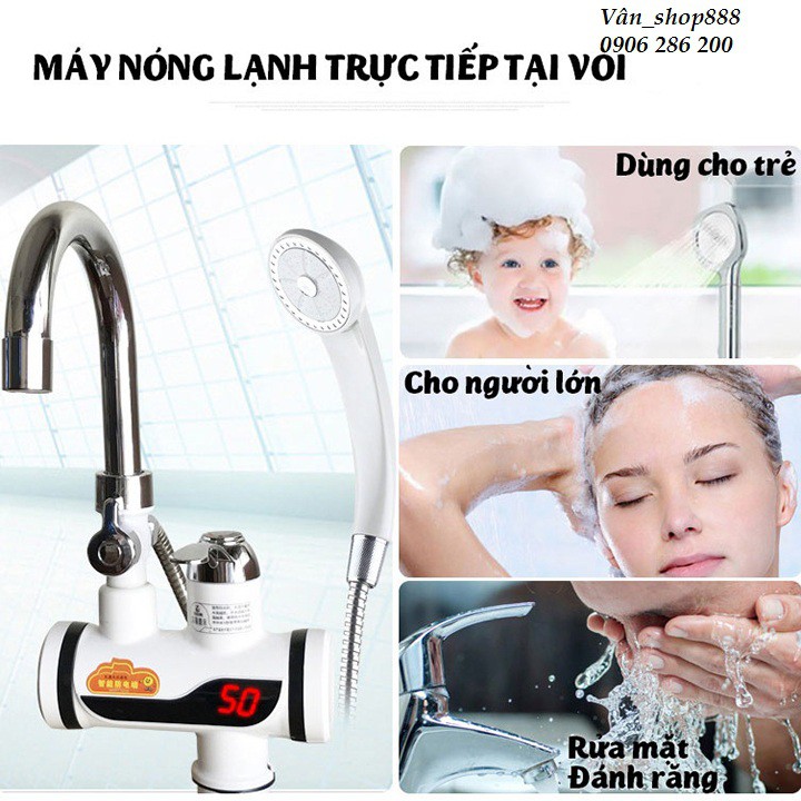 Máy nóng lạnh- vòi nước nóng trực tiếp có vòi sen