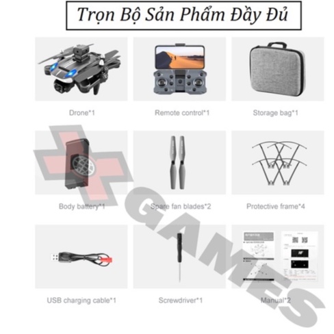 Máy Bay Điều Khiển Từ Xa 4 Cánh K8 Pro, Drone Flycam 4k Mini Giá Rẻ, Play cam, Flai Cam WiFi Pin Khỏe Bay Xa 400 Mét
