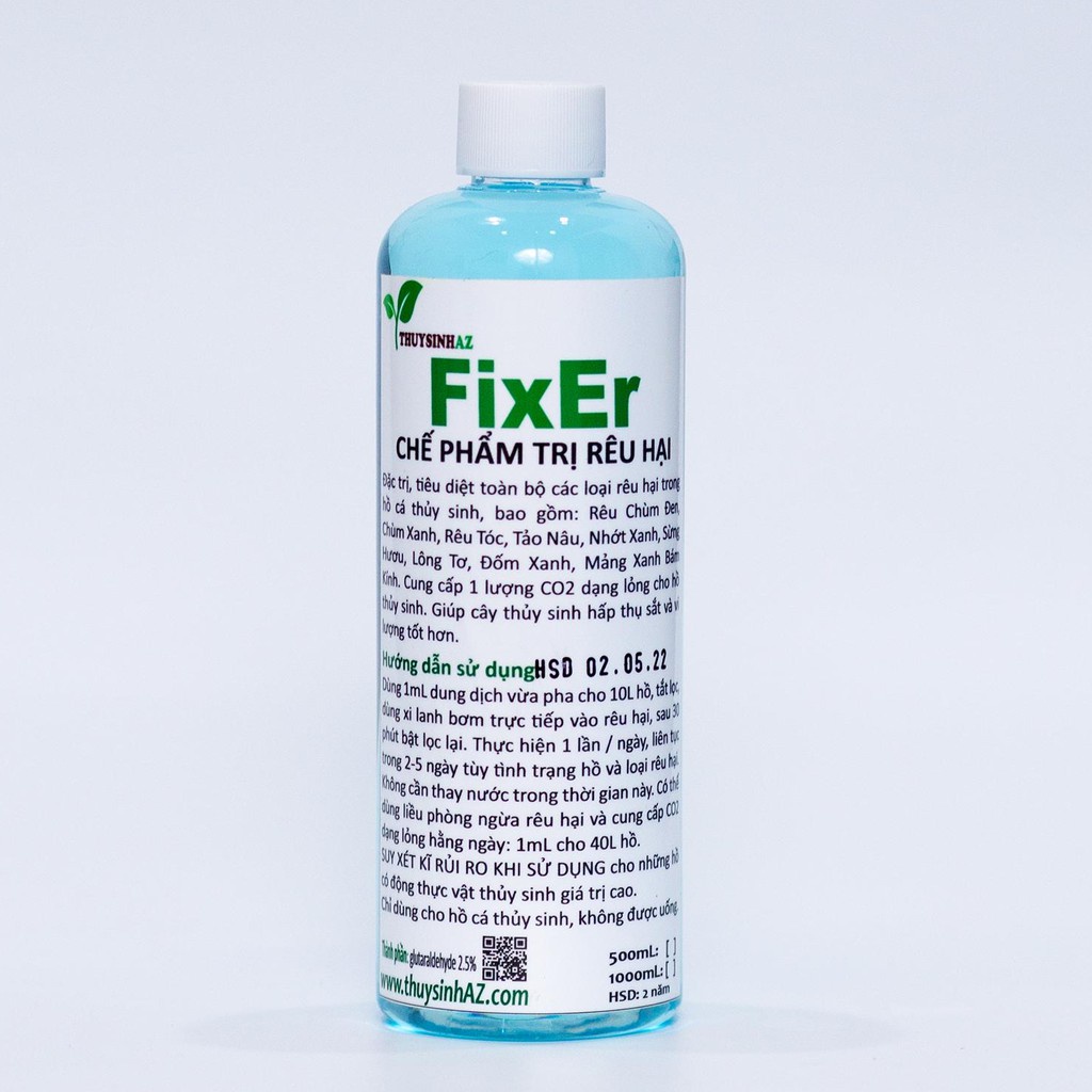 Fixer (500ml) - Diệt Rêu Tảo Hại Cho Bể Thuỷ Sinh [Thủy Sinh AZ]