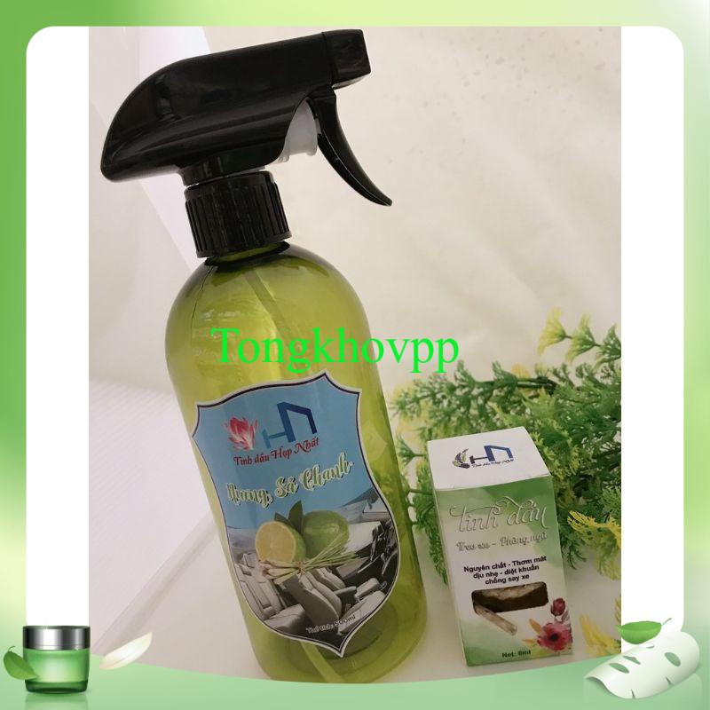 Bình xịt phòng, xe hơi hương Sả chanh khử mùi nhanh bình 500ml