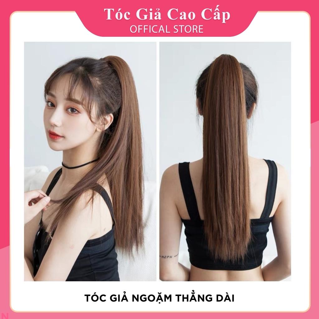 Tóc giả nữ đẹp ❤️FREESHIP❤️ Tóc ngoặm thẳng dài, mã n43