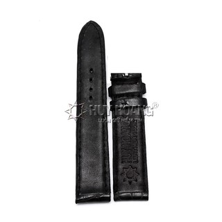 Dây đồng hồ da cá sấu màu đen PH8201