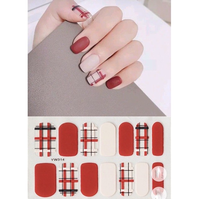 Set dán móng tay nails dán nghệ thuật nhiều màu - có ngay bộ móng đẹp trong 5 phút (Nail wraps / Nail stickers)