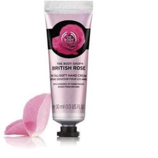 THE BODY SHOP (Hàng Mới Về) Kem Dưỡng Da Tay Chiết Xuất Hoa Hồng / Moringa / Strawberry / Almond Sữa / Mận 30ml