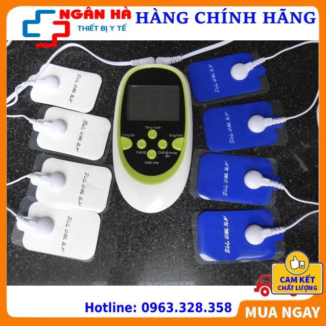 Máy Xung Điện, Máy Massage Xung Điện 8 Miếng Dán Đầu Ra Kép Đa Chức Năng-[Thiết bị y tế]