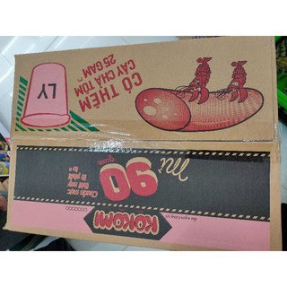 Thùng mì Ly Kokomi 90gam có cây chả