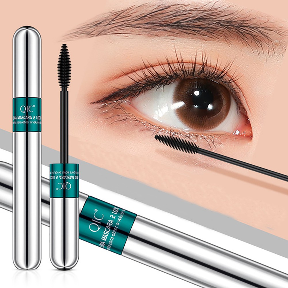 Mascara 4d Đầu Cọ Silicon 2 Trong 1 Chống Nước Phong Cách Nhật Bản