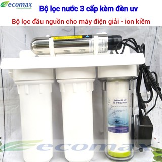 Bộ lọc nước cho máy ion kiềm , máy điện giải - Bộ lọc nước đầu nguồn kèm đèn uv 6w
