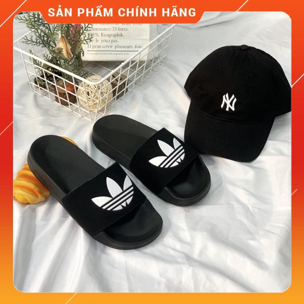 Dép quai ngang A.D.I.D.A.S logo Cỏ Ba Lá