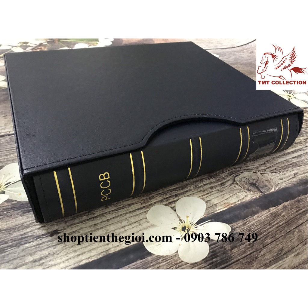 Bìa Album Cao Cấp Đựng Tiền Xu - Tiền Giấy PCCB kèm hộp VIP (KHÔNG CÓ SẴN RUỘT PHƠI, TIỀN, XU) TMT Collection - BA000002