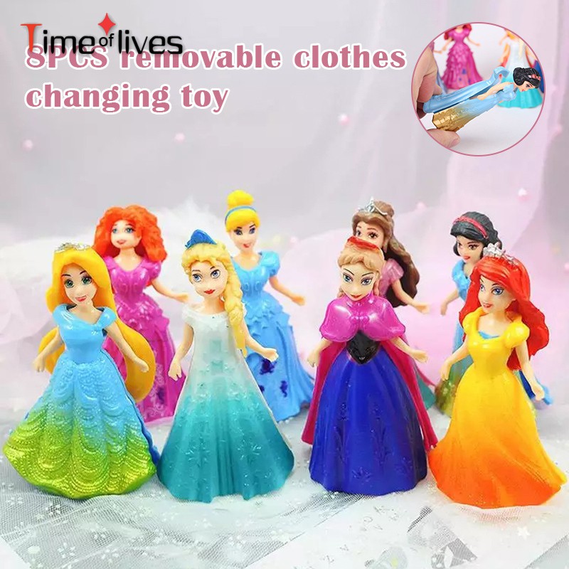 Bộ Búp Bê Công Chúa Trong Phim Frozen (8 Cái)