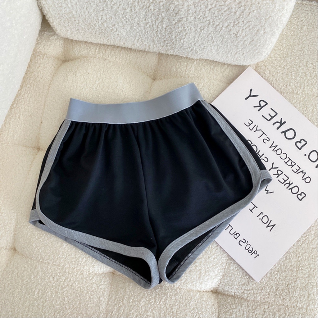 Quần Short Thể Thao Lưng Cao Ống Rộng Thời Trang Xuân Hè Hàng Mới Cho Nữ