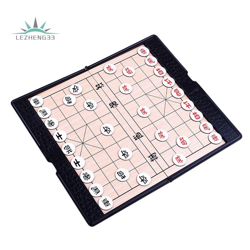Bộ Bàn Cờ Tướng Nam Châm Gấp Gọn Nhỏ Gọn Tiện Dụng Kèm Ví