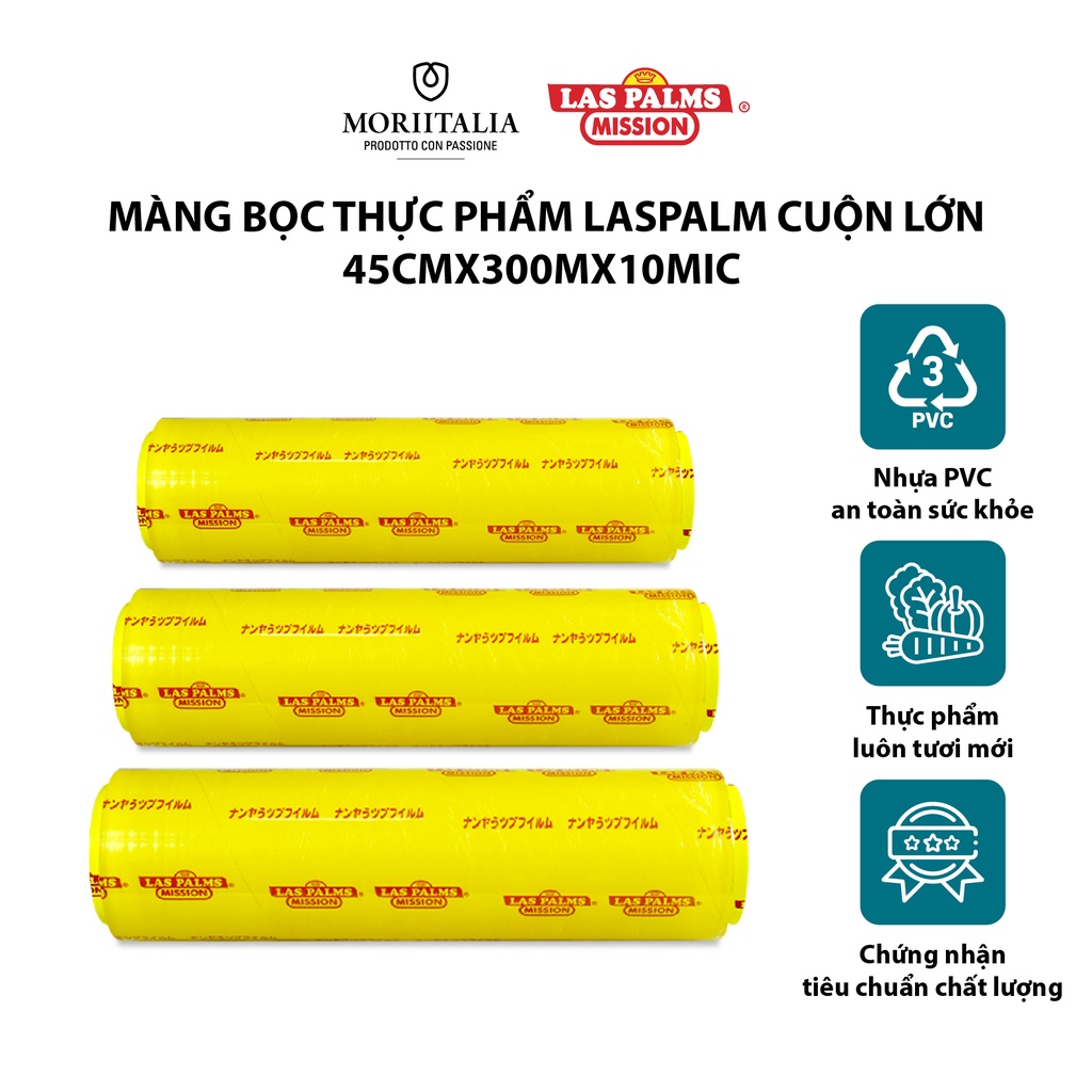 Màng bọc thực phẩm Laspalm chính hãng cuộn lớn Moriitalia MBTP00000021