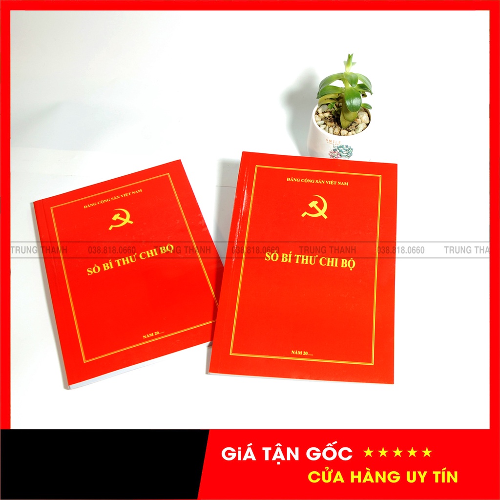 Sổ Bí thư Chi bộ, kích thước A4, 160 trang ruột