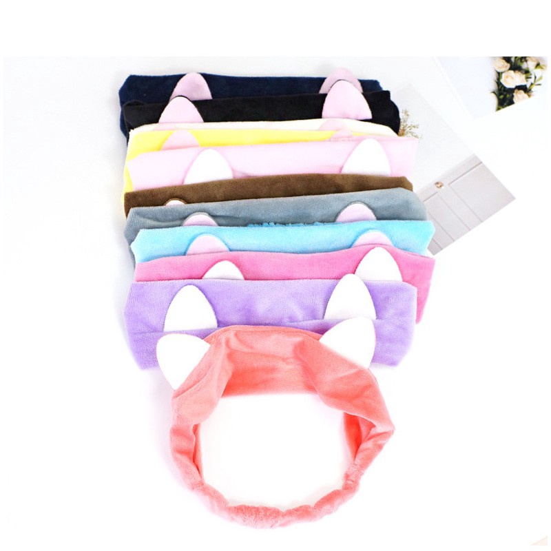 【kifli】Băng Đô Cài Tóc Hình Thú, Tai Thỏ, Tai Mèo, Hình Gấu, Cài Tóc Rửa Mặt Nam Nữ Phong Cách Hàn Quốc