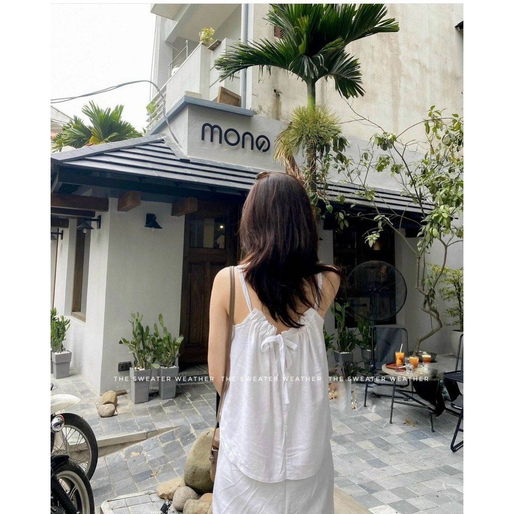 Set Yếm Đũi 2 Dây Mix Quần Suông Cực Hot | BigBuy360 - bigbuy360.vn