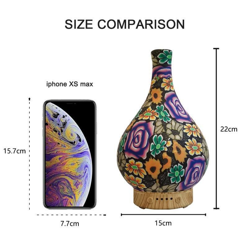 Máy Xông Tinh Dầu 3D Hoa Đế Xoay Sang Trọng