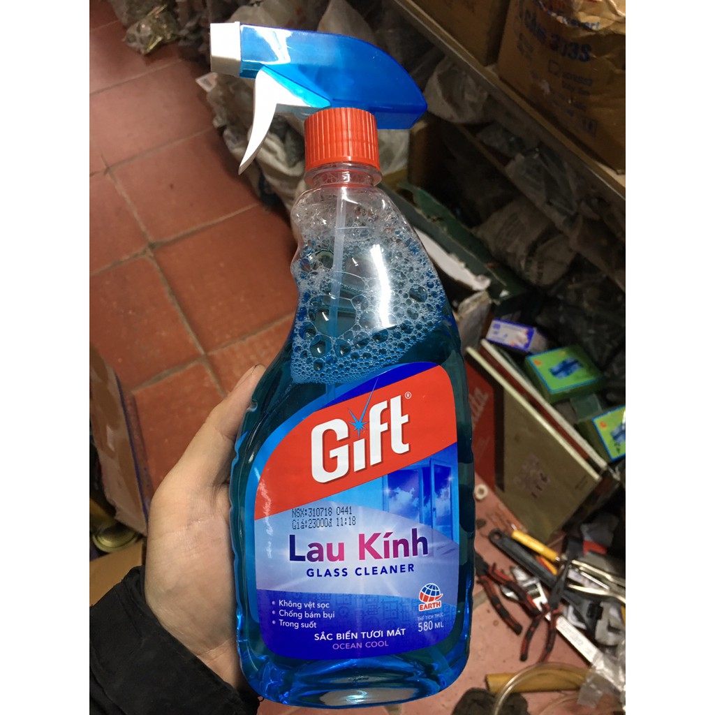 NƯỚC RỬA KÍNH LAU KÍNH GIFT SẮC BIỂN TƯƠI MÁT