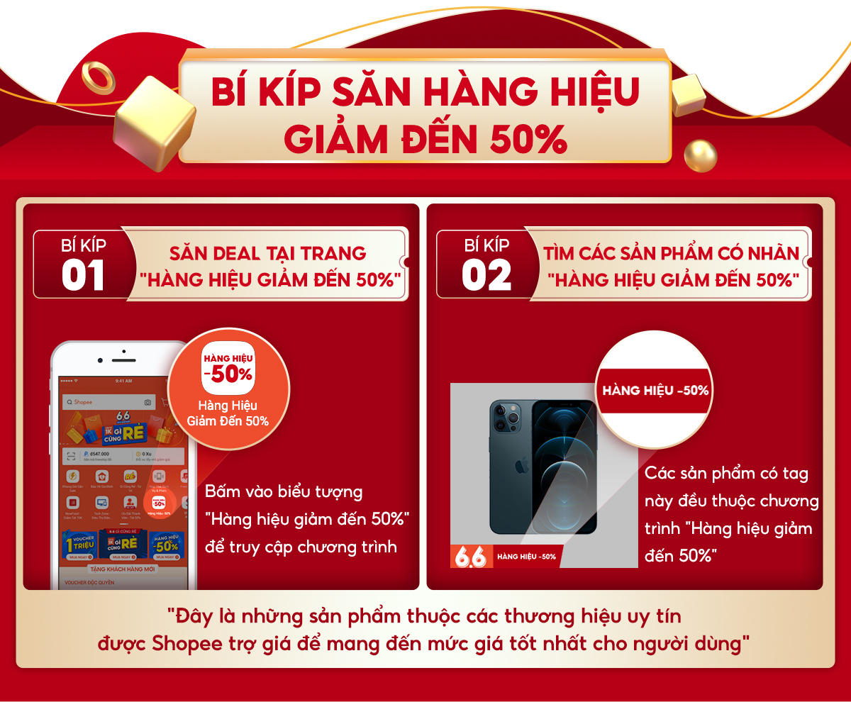 Săn hàng hiệu giảm đến 50%