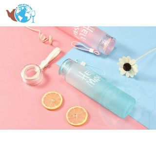 Bình nước thủy tinh Hello Master 480ml