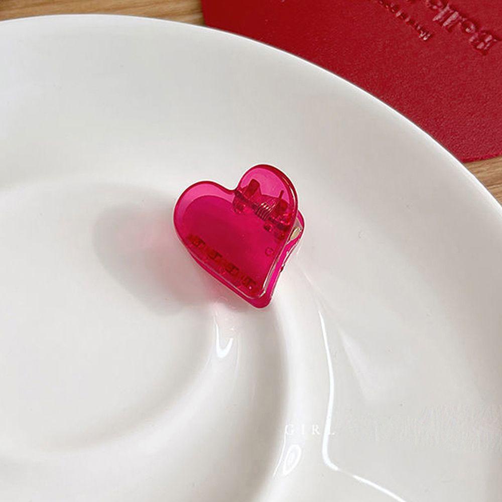 Trâm Cài Tóc Hình Trái Tim Bằng Acrylic Dễ Thương