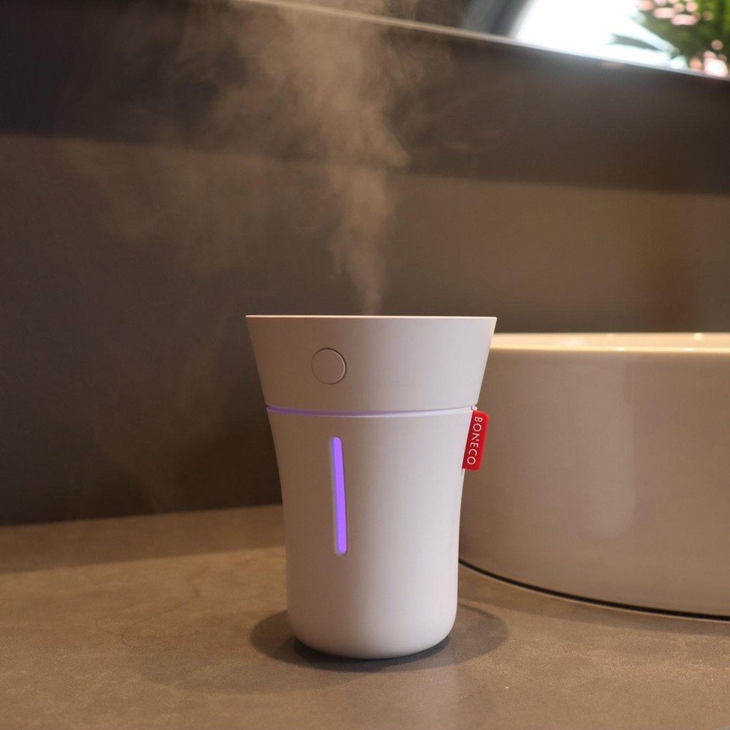 Máy Phun Sương Mini Tạo Ẩm BONECO U50 Sương Nano, Làm Mát, Đèn LED, Dùng Cho Xe Hơi, Xe Ô Tô/Xe Đẩy Em Bé/Bàn Làm Việc