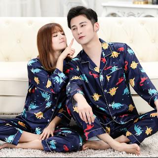 Bộ Đồ Ngủ Lụa Dài Tay Cho Cặp Đôi Y2642
