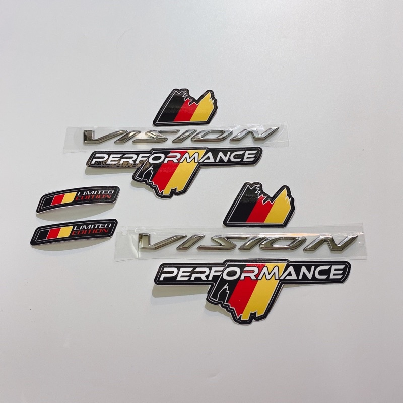 Decal tem sọc cờ ý chữ Performance size 16.5x10cm cao cấp dán xe máy, ô tô, mũ bảo hiểm chống thấm nước, chống bay màu