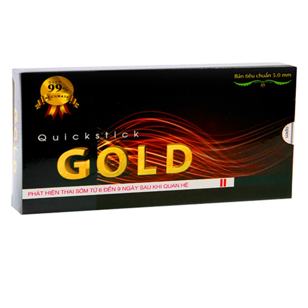 Que thử thai nhanh Quickstick Gold Hộp 1 chiếc chính xác, hiệu quả tức thì (QUICK5)