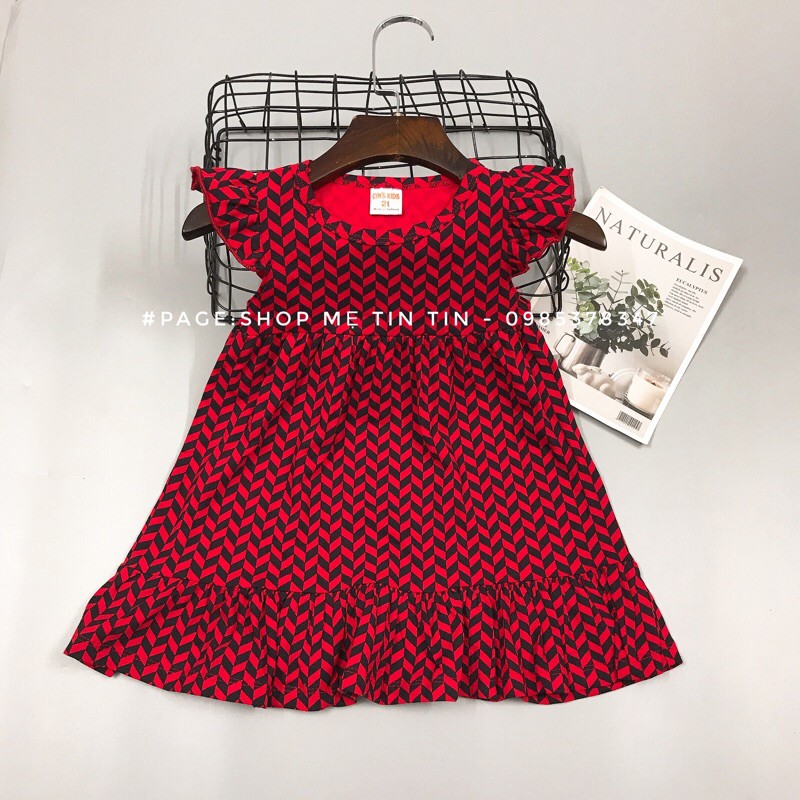 Váy cánh tiên cotton cho bé (đỏ.đen 8-10kg,10-12kg,12-14kg,14-16kg,16-18kg,18-20kg)