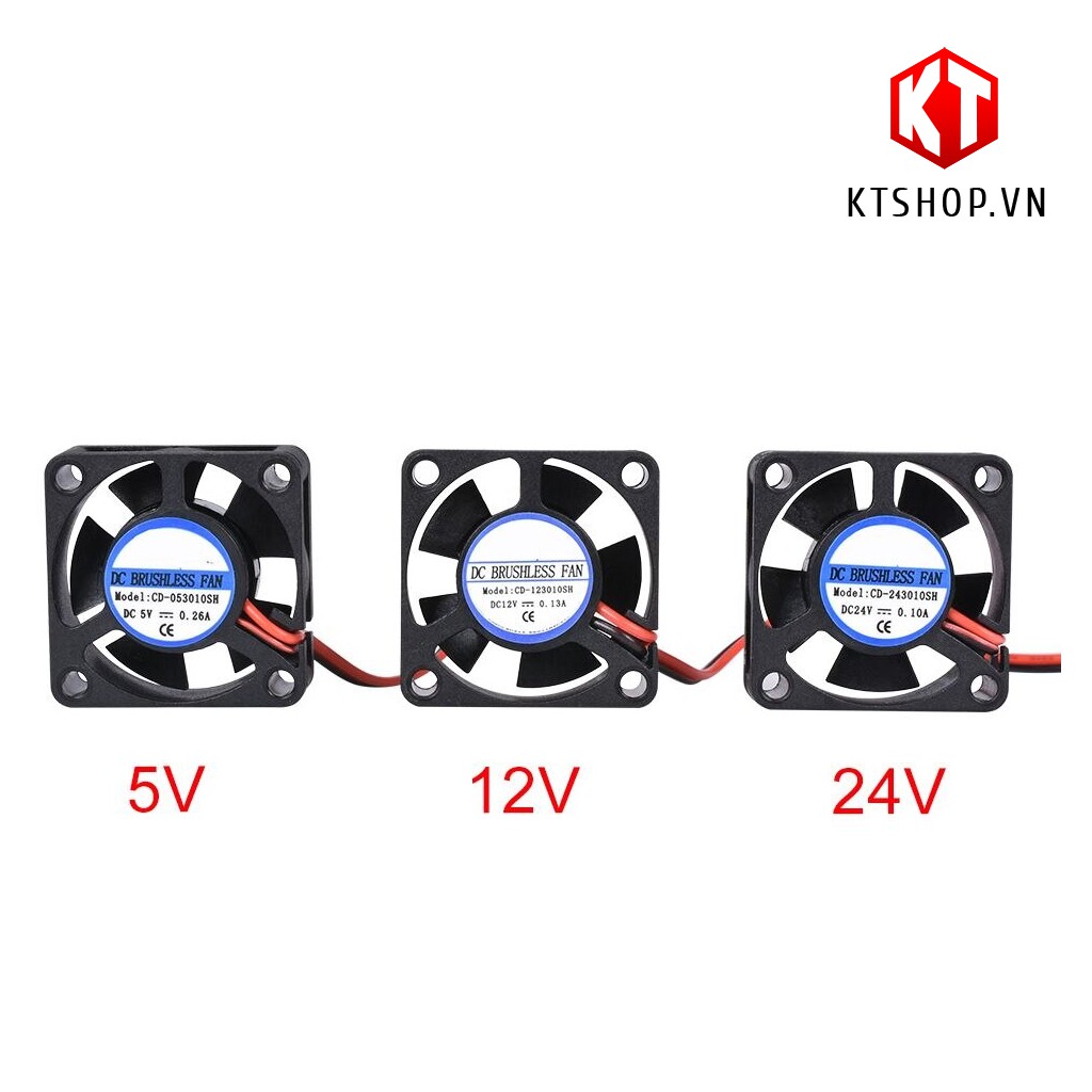 Quạt tản nhiệt 3010 nguồn 5V 12V 24V