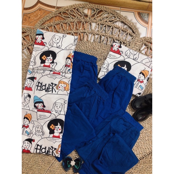 🥬XẢ HÀNG🥬ĐỒ BỘ NỮ DÀI TAY IN HÌNH CÔ GÁI🥬ĐỒ BỘ THU ĐÔNG NỮ DỄ THƯƠNG🥬