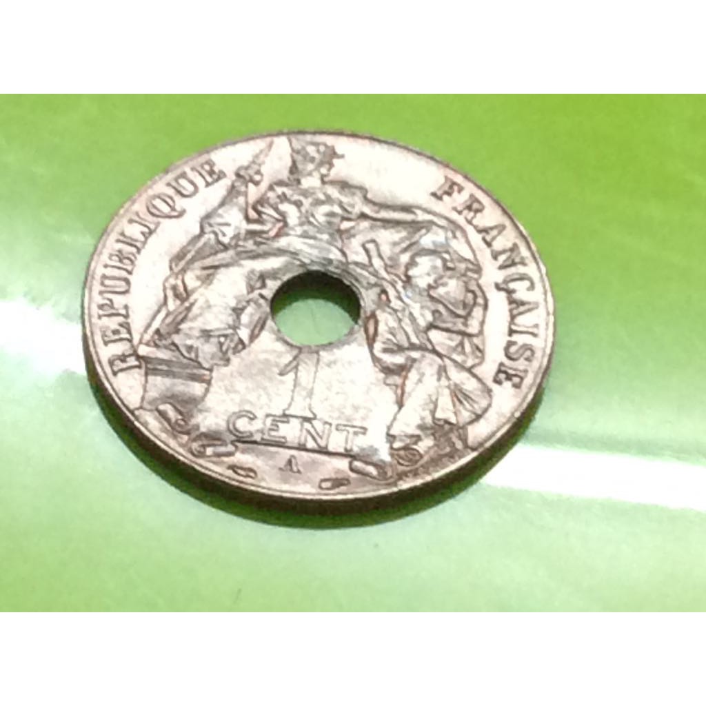 Xu Pháp năm 1938 indochine 1 cent