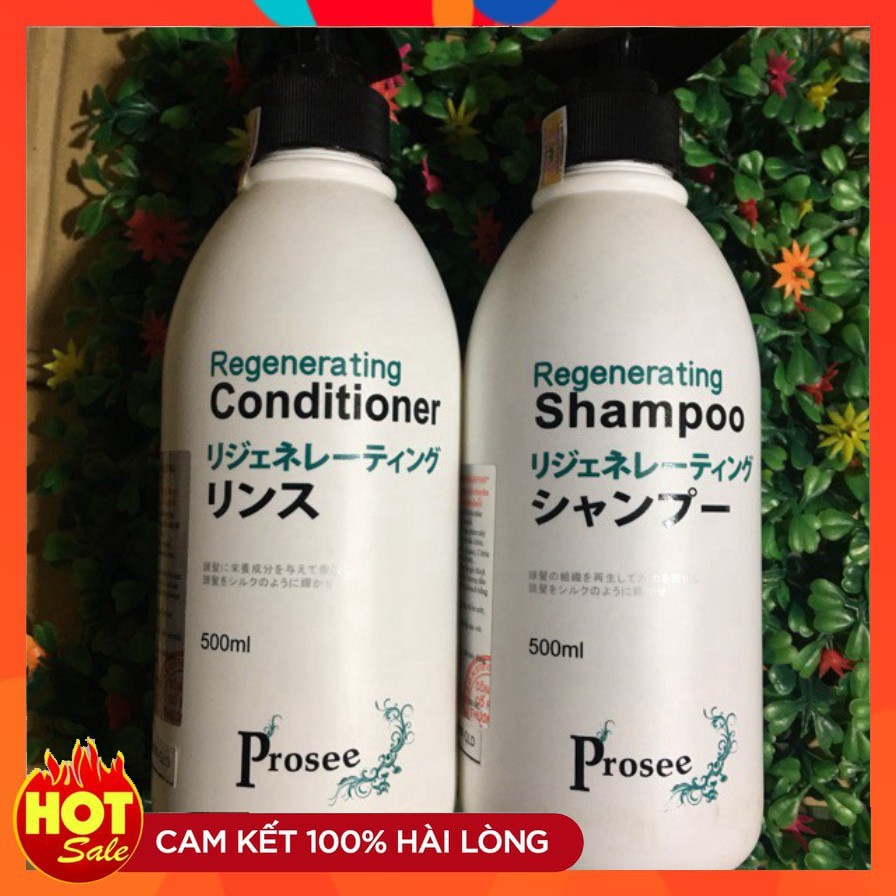 [ Hot sales ]  🔋Prosee-Taiwan⛱Dầu gội xả phục hồi tóc hư tổn Prosee Regenerating 500mlx2 - S001