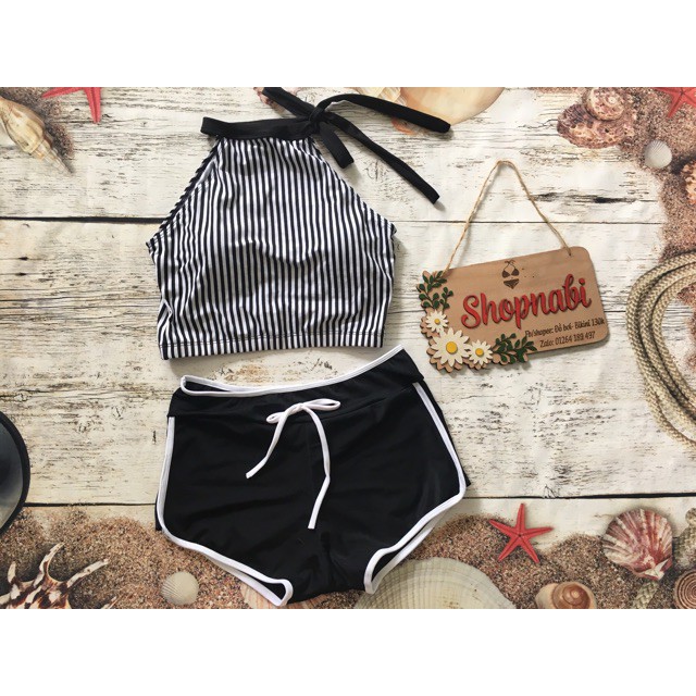 Giá sập sànĐồ bơi bikini áo sọc cột nơ cổSiêu HOT | BigBuy360 - bigbuy360.vn