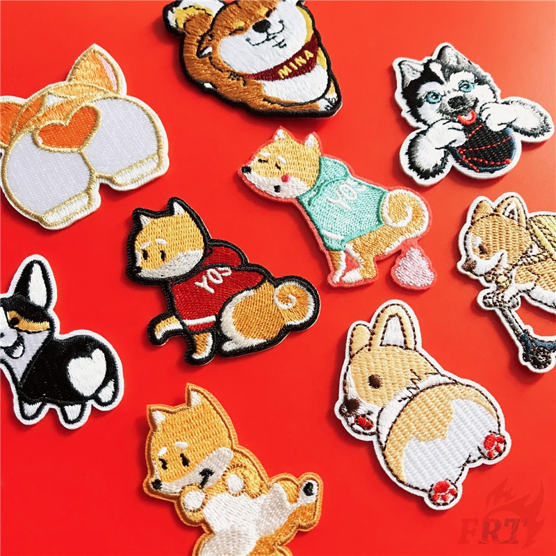 1 Huy Hiệu Ủi Thêu Hình Cún Cưng Đáng Yêu Series 05
