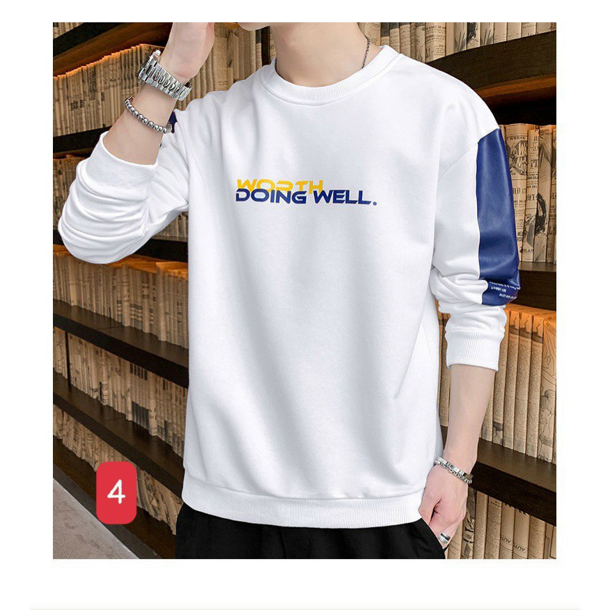 ÁoThunNam Tay Dài Áo Thun Nam Không Cổ Hàn Quốc Áo Thun VNXK Số 7 Đen Two | BigBuy360 - bigbuy360.vn