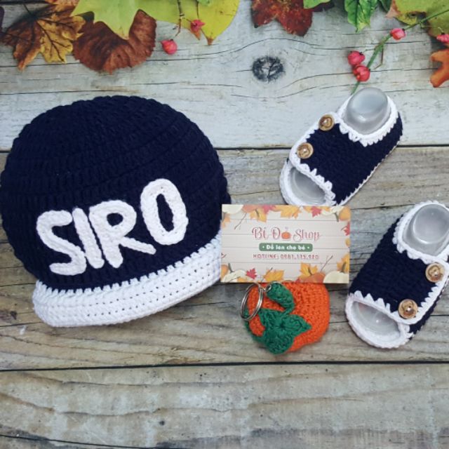 Set nón giày !! Đồ len handmade cho bé !!