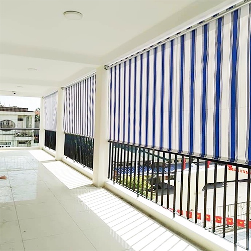 Bạt cuốn tay quay, bạt mái thả, Chính hãng, đầy đủ linh kiện, sẵn lắp đặt