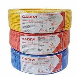 Dây điện cadivi đơn cv1.5 - cuộn 100 mét