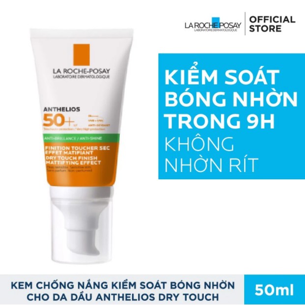 [CHÍNH HÃNG] - Kem chống nắng kiểm soát bóng nhờn và bảo vệ da SPF 50+ LA ROCHE POSAY Anthelios Dry Touch