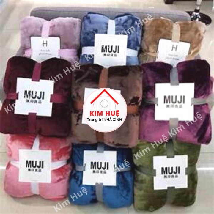 Chăn HÈ lông tuyết Muji 2 lớp siêu mềm mịn mùa hè kích thước 2m x 2m3