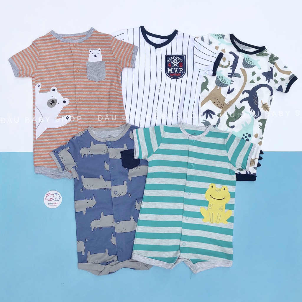 Body đùi Carter bé trai, body cộc tay, bodysuit đùi cotton cho bé trai 6-24m P3