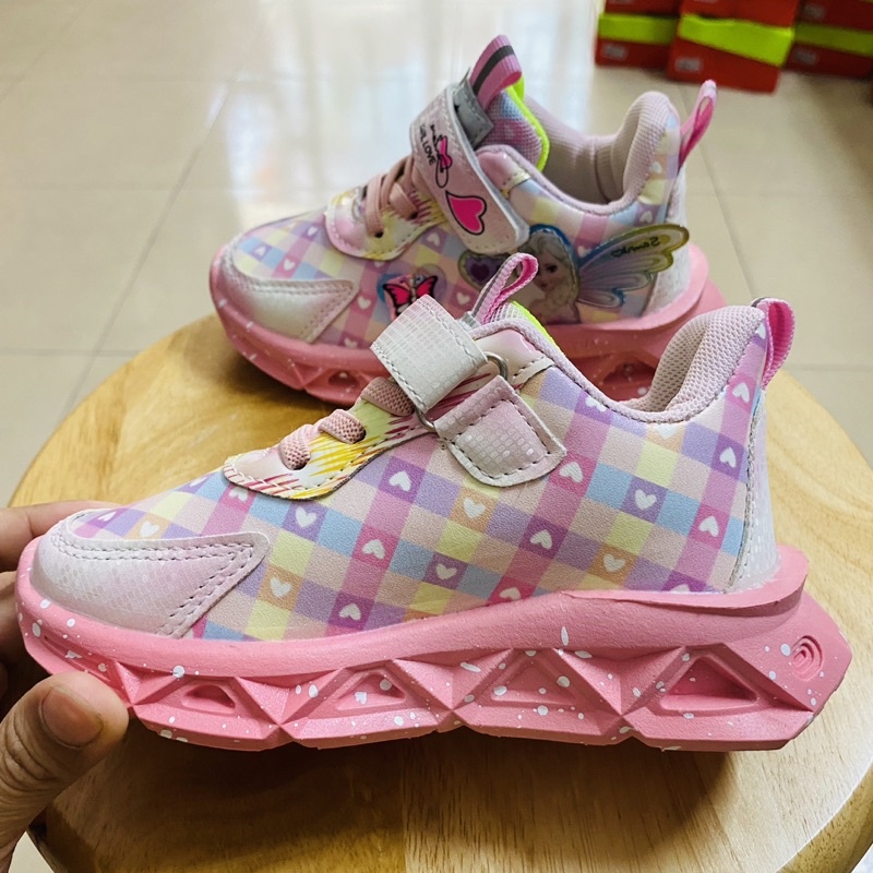 Giày thể thao công chúa Elsa có đèn cho bé gái 2-9 tuổi