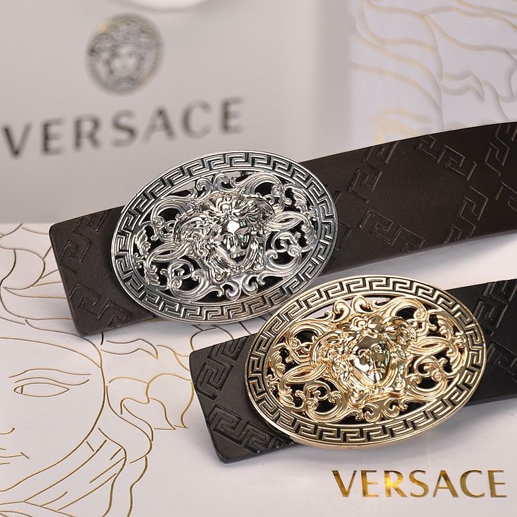 Thắt Lưng Versace Họa Tiết Sọc Caro Thời Trang Cho Nam