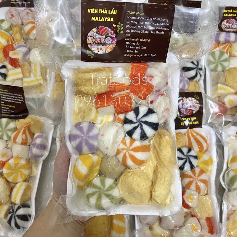 Viên thả lẩu mix Malay 500g