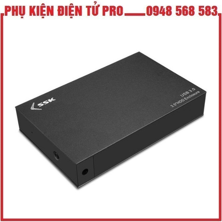 HỘP ĐỰNG Ổ CỨNG GẮN NGOÀI HDD BOX 3.0 SSK HE-G3000 3.5&quot; SATA (ĐEN)