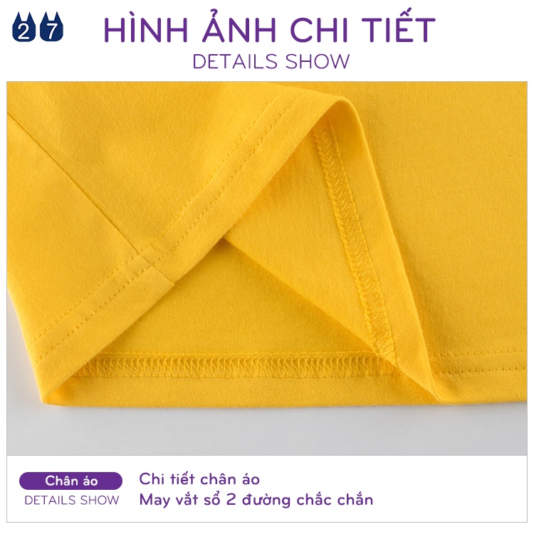 Áo thun bé gái 27HOME họa tiết đáng yêu cho bé chất cotton mềm mại