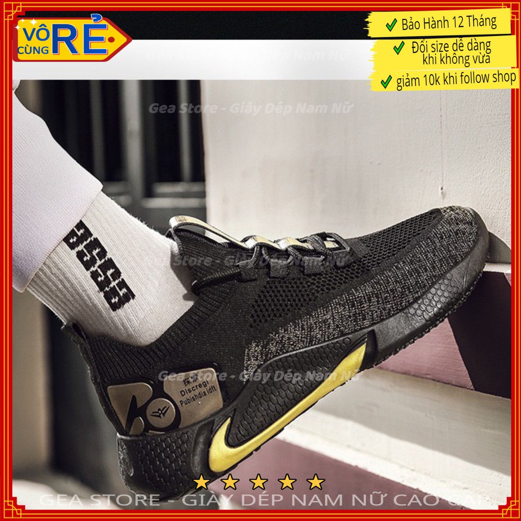 Giày thể thao nam móc xám, vàng Tahugon siêu êm - Giày sneaker nam kiểu dáng sport, tập gym cao cấp  - Mã THGTT04 | BigBuy360 - bigbuy360.vn